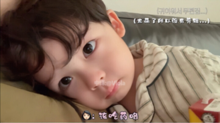 【ซับจีนคัต】ลูกหมูเป็นหวัดนอนอ้อนแม่พึมพำอยู่ในอ้อมกอด