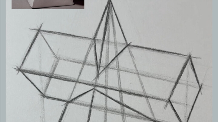 [Still Life Sketch] Constructing Intersecting Forms