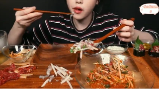 Gỏi bò sống, mì lạnh trộn, bánh xèo thịt phần 8 #anngonmoingay