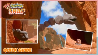 How To Lure Out Onix In Barren Badlands *Day* | New Pokemon Snap - Quick Guide