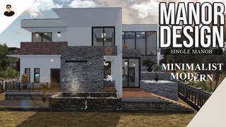 LifeAfter: SINGLE MANOR - Minimalist Modern | Manor Design | Tutorial