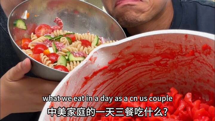Apa yang dimakan keluarga Tiongkok–Amerika untuk tiga kali makan sehari di Tiongkok