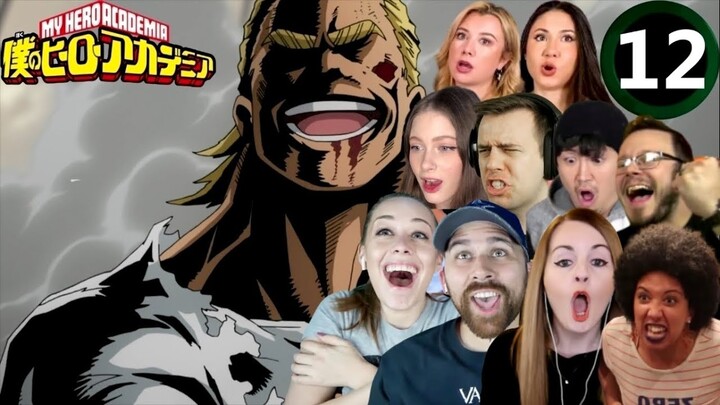 All Might vs Noumu - My Hero Academia 1x12 / Season 1 Episode 12 - Reaction Compilation!!