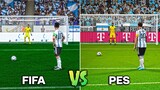 LIONEL MESSI Penalty Kicks | FIFA vs PES (2006-2023)