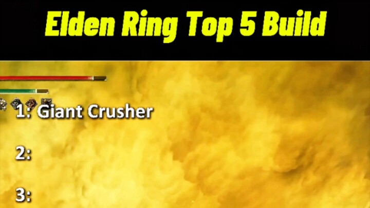 Elden Ring Top 5 Build