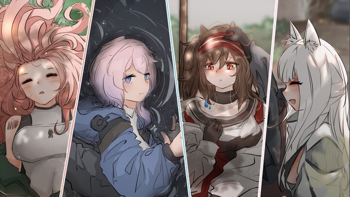 [Arknights Handwriting, Four Girlfriends]—— Can it be done (Gravel, Blue Poison, Platinum, Angelina)