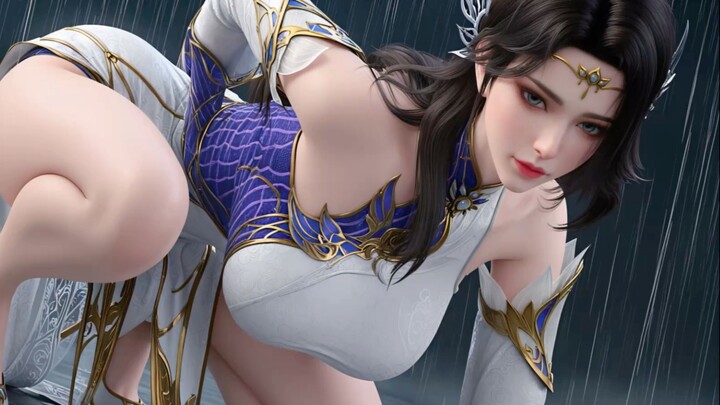 Pakaian Hitam, Stoking Hitam, Kaki Panjang, Set Lengkap 4K 600p