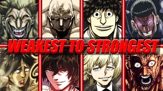 Ranking Team Kengan From Weakest to Strongest