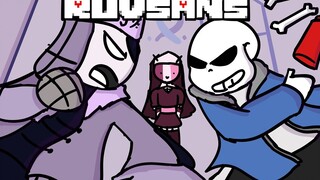 【官方双语】RUV 对决 SANS 【FNF与UNDERTALE动画】