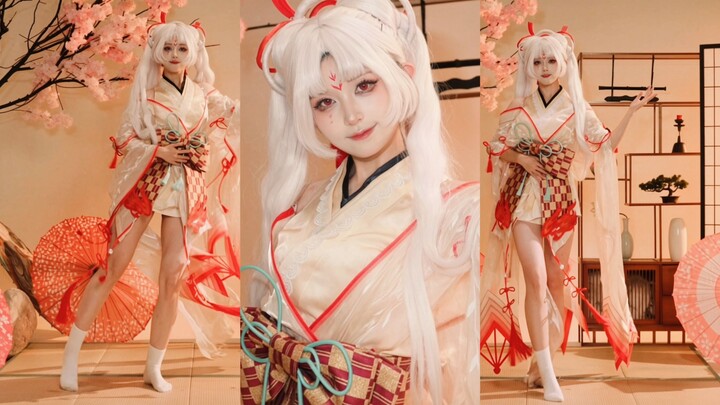 【Warm】❤️I can’t resist a beautiful white-haired girl with crimson eyes!!! ❤️ I finally got to cospla