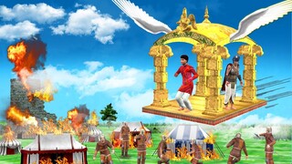 Flying Chariot उड़ता हुआ रथ   हिंदी काहनिया Hindi Kahaniya  Funny Video