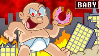 GIANT EVIL FAT BABY!? (ALL LEVELS!)