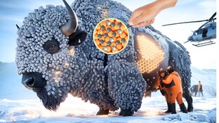 Rescued American Bison Helps Back Its Rescuer In Storm And Saves Her Life