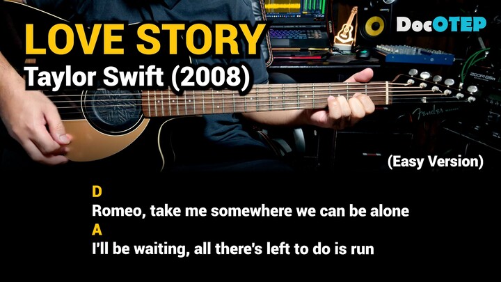 Love Story - Taylor Swift (2008) Easy Guitar Chords Tutorial with Lyrics Part 3 REELS