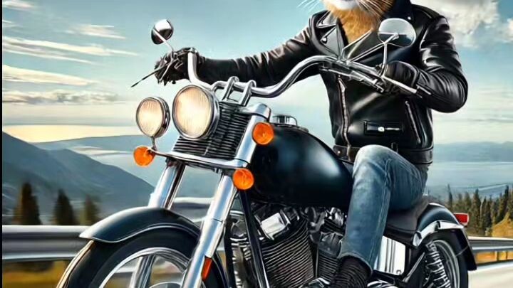 📢 Kucing Biker! 🏍️ Keren & Gagah di Jalan Raya! 😎🔥