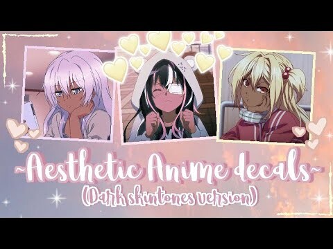 Aesthetic Anime icon decals (Dark skintones version) Part 2 | For your Royale high journal ˃͈ દ ˂͈
