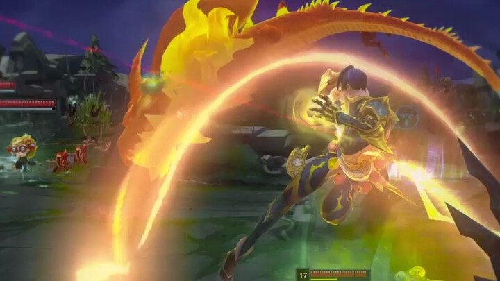 Tôi: Cảm giác chiêu đó sắp xuất hiện rồi! Garen: Á, cái gì thế này! Chẳng lẽ đây là Thầy Tu Ma Thuật