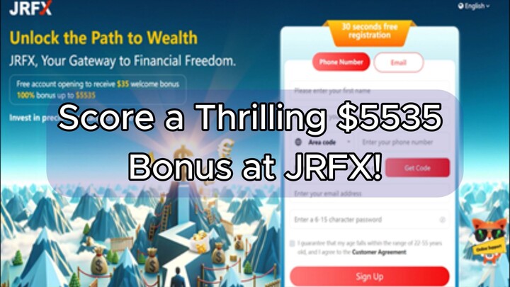 Capture an Exhilarating $5535 Bonus at JRFX!