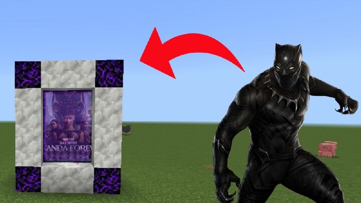 CARA MEMBUAT PORTAL BLACK PANTHER (WAKANDA FOREVER) - MINECRAFT