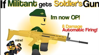 If Militant Steals New Golden Soldier's Gun - Tower Defense Simulator