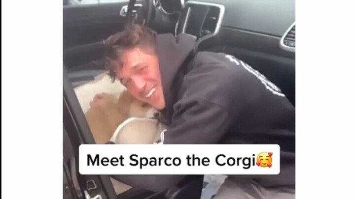 When you surprise your boyfriend with a little puppy—it’s just pure happiness!