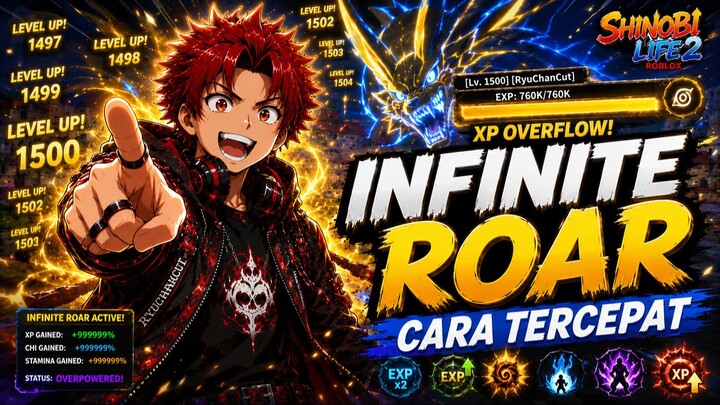 Cara Infinite Roar Buat Level Up Cepat Kurama - Shinobi Life 2 Roblox