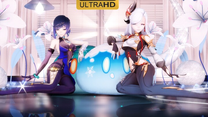 [Genshin Impact MMD] Sisters! Come and give the Traveler Love Freeze! [Sparkling]