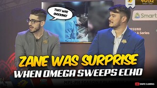 MOBAZANE WAS SURPRISE WHEN OMEGA SWEEPS ECHO