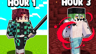 Minecraft Demon Slayer แต่ทุกๆ 30 วินาที ฉันจะเปลี่ยนตัวละคร