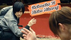 Tehnik kecepatan sangat tinggi (shutensatsu) vs tehnik aliran pedang Hinten mitsurugi