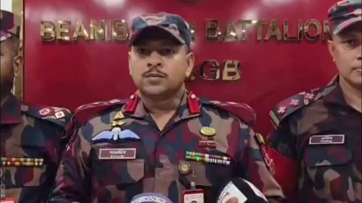 মৌলভীবাজারের বড়লেখা উপজেলার কুমারশাইল সীমান্তে বিজিবি-চোরাকারবারী গোলাগুলি; অস্ত্র-গোলাবারুদ ও ইয়াবা