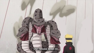 Boruto Episode 276 - Boruto melawan Ular aneh hasil ekperimen ilmuan gila pada game kematian