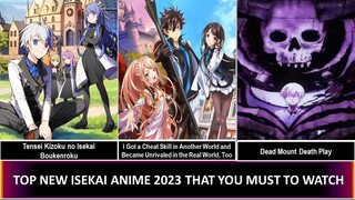 Top 15 New Isekai Anime 2023 YOU must to watch || Isekai Anime