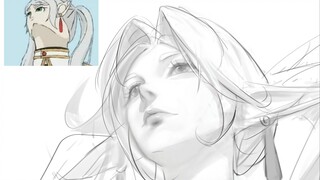 I tried drawing Fern in my own preferred style.