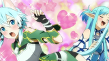 Sinon: Asuna! Don't touch my tail! ! !