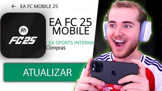 Baixei a Nova ATUALIZAÇÃO Do FC MOBILE 25 ( RECOMPENSAS GRÁTIS )