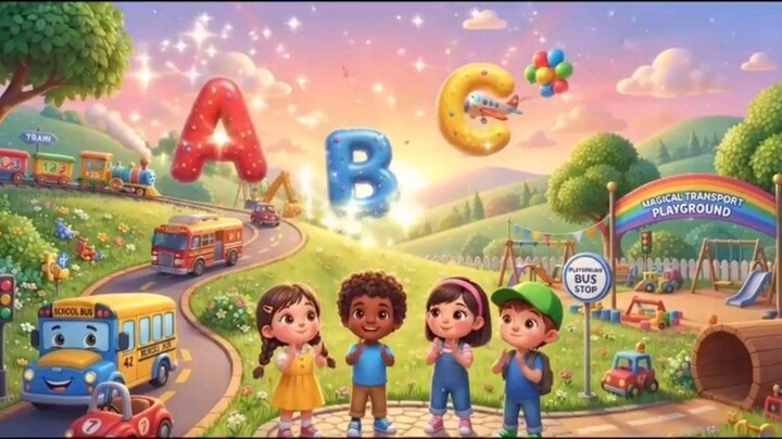 A to Z Vehicle Song + ABC Alphabet Song for Kids & Fun For Nursery Rhymes