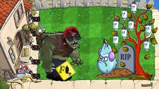 PVZ Plants vs zombies Hack || Repeater  + Squash + Giant Wall-nut vs Gargantuar + Screen Door  p30