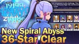 NEW 2.0 Inazuma Spiral Abyss Floor 9-12 36★ Clear (feat. Ayaka)