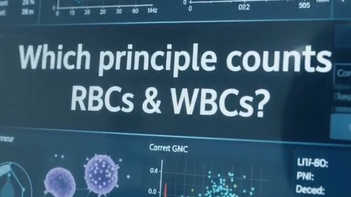 Which principle counts RBCs and WBCs?