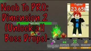 *Easy* Boss Drop(DIM 2) Tips and Guide|Noob to Pro: Episode 2 in Anime Fighting Simulator Roblox