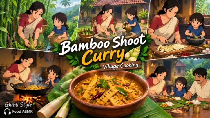A Magical Village Bamboo Shoot Curry 🌿🔥