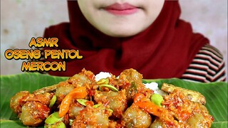 ASMR OSENG PENTOL MERCON + PETE CABE PEDAS | REQUEST PENTOL BAKSO | ULUL ASMR MUKBANG INDONESIA