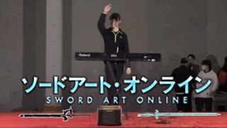 To celebrate the open beta of "SAO", I played the sword op at the school party