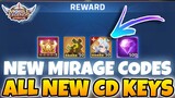 NEW Mirage Codes + March Active CD KEYS  | Mobile Legends Adventure