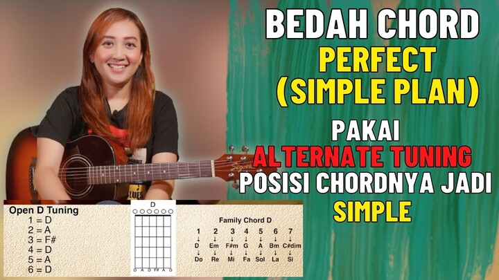 BEDAH CHORD - PERFECT (SIMPLE PLAN) - ALTERNATE TUNING (OPEN D)