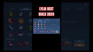 Lylia Best Build 2024 (Part 2) #shorts #mlbb