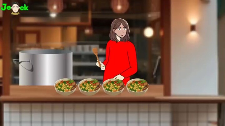 AZAB PENJUAL CURANG JUAL BUBUR TINUTUAN PAKAI BAHAN BAHANI BUSUK | ANIMASI AZAB