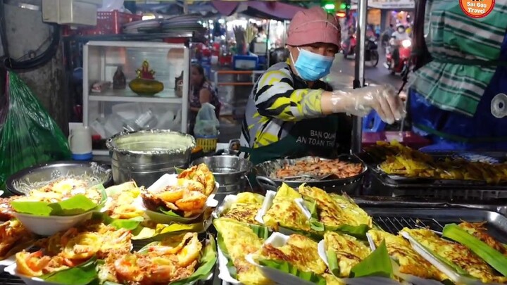 Hàng Bánh Xèo Bánh Khọt Cô Sáu Vui Tính Giá Rẻ Nhất Chợ Phạm Văn Hai Tân Bình