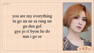 Gummy - You Are My Everything (Descendants of the Sun OST Pt.4) Easy Lyrics